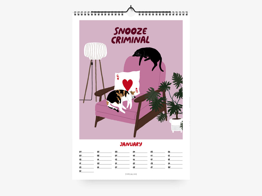 Wandkalender / Petisfaction "Cats" No. 2