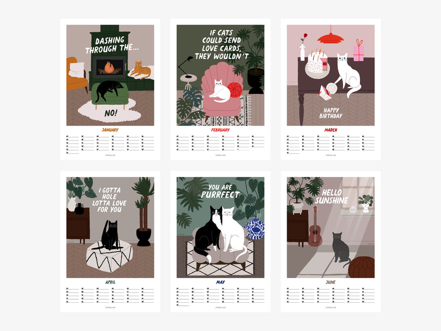 Wall Calendar / Petisfaction "Cats"