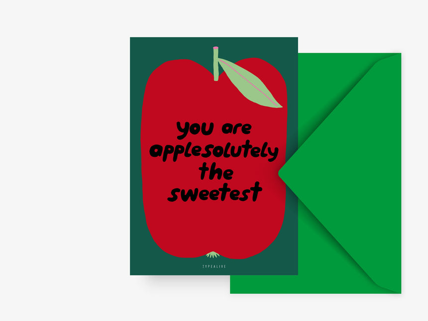 Postkarte / Applesolutely