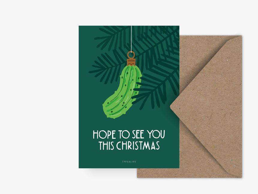 Postkarte / Christmas Pickle