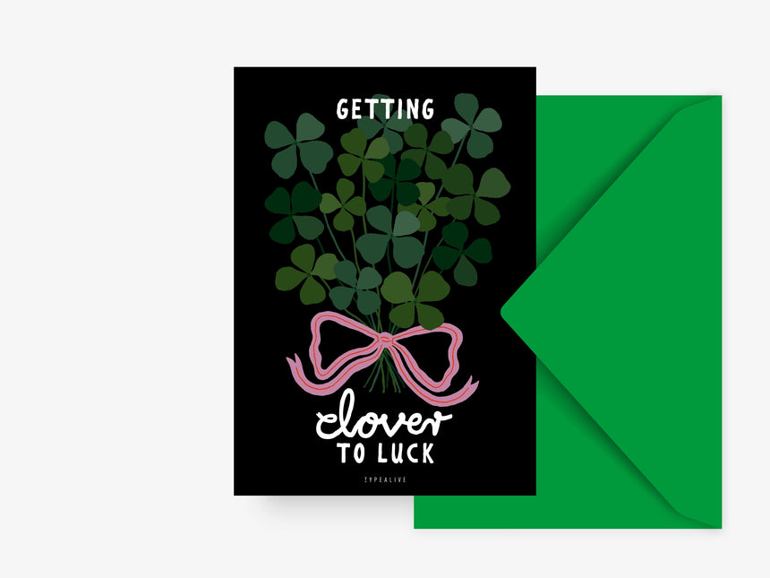 Postkarte / Clover To Luck