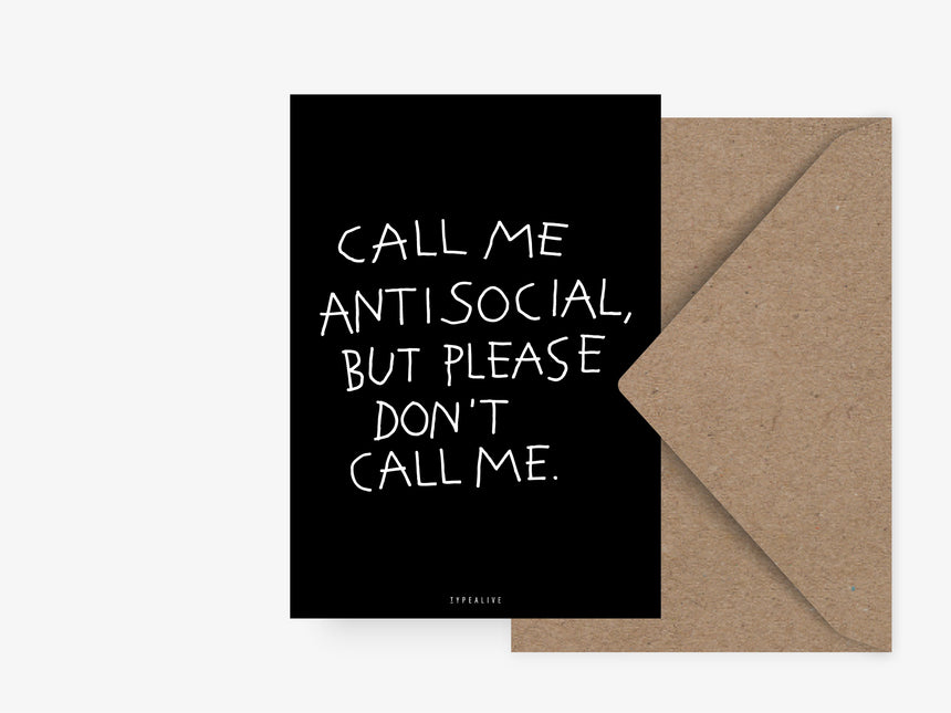 Postkarte / Don't Call Me