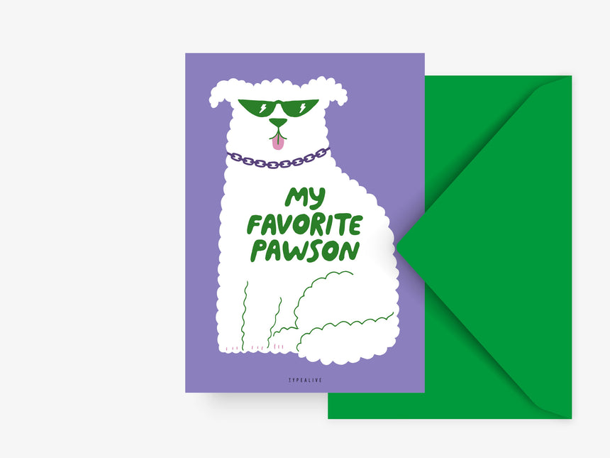 Postkarte / Favorite Pawson