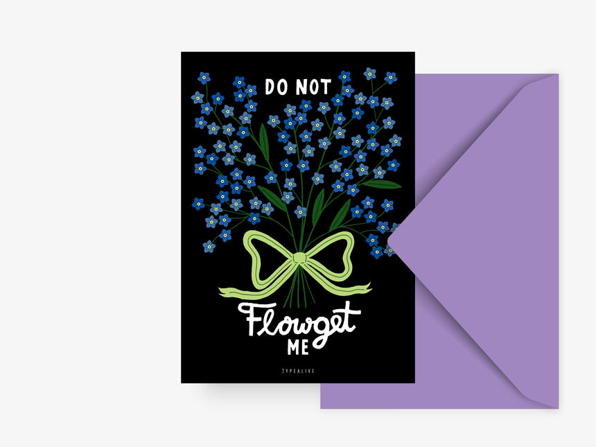 Postkarte / Flowget Me