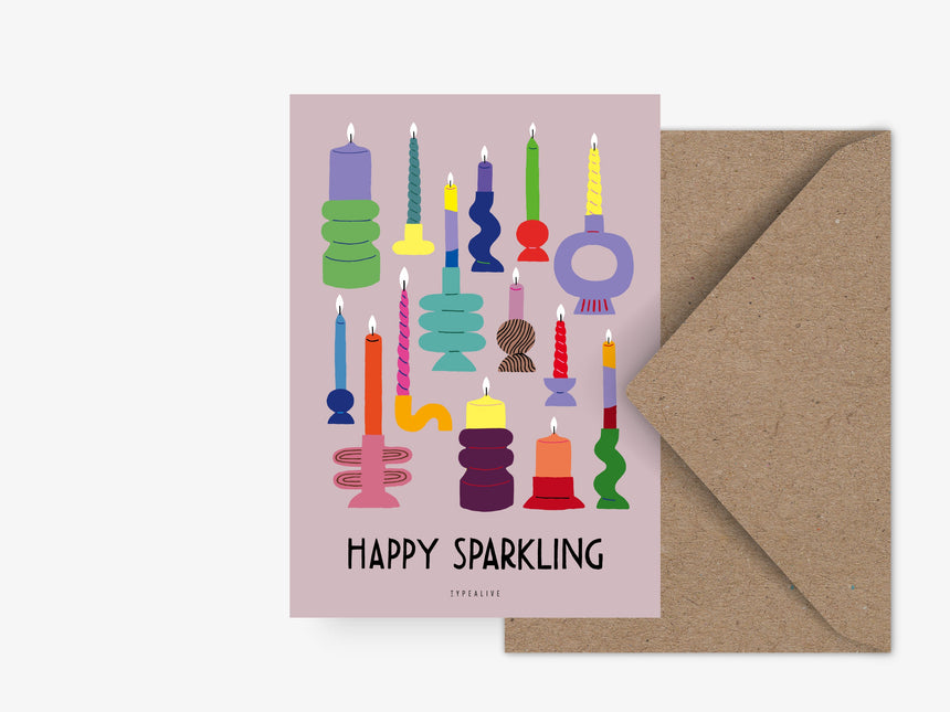Postkarte / Happy Sparkling