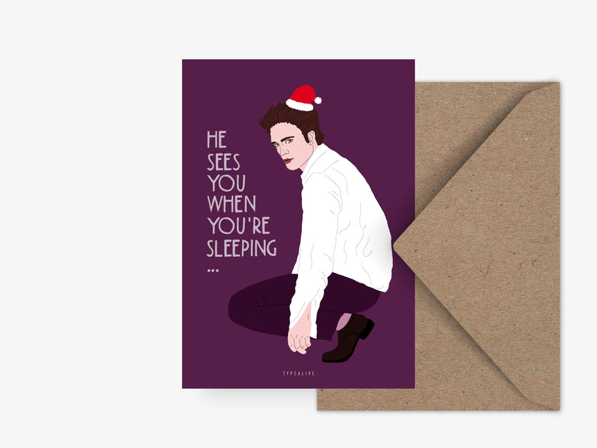 Postkarte / He Sees You