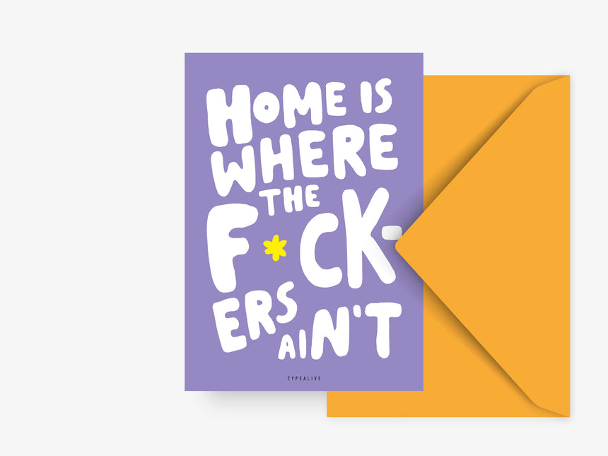 Postkarte / Home Is Where