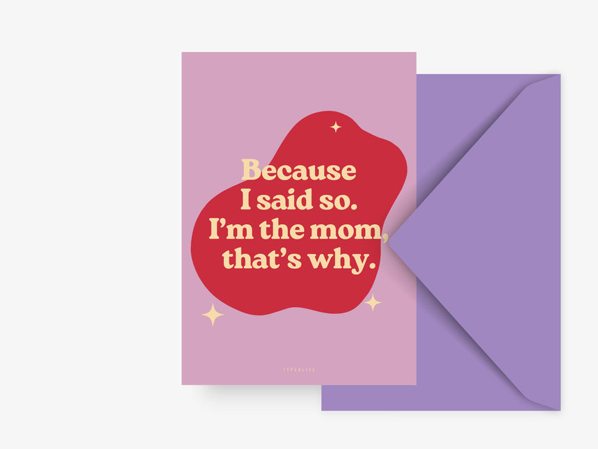 Postkarte / I'm The Mom