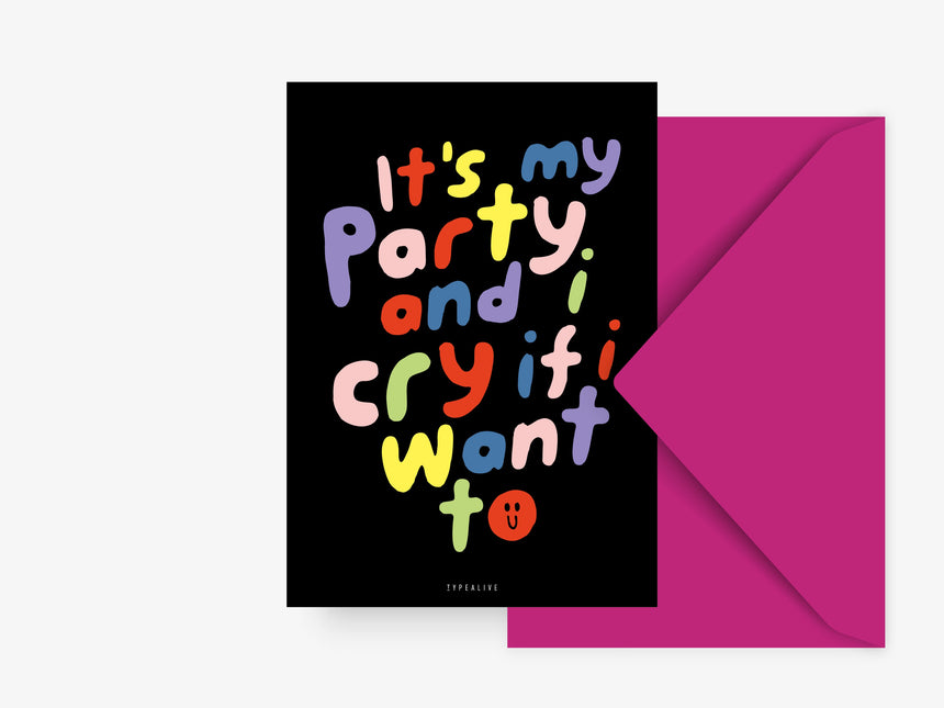 Postkarte / It's My Party