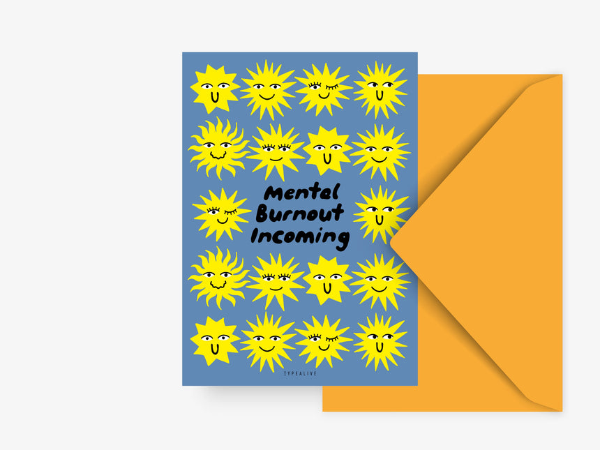 Postkarte / Mental Burnout