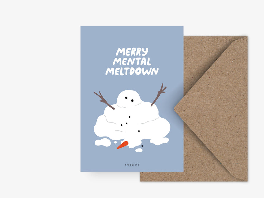 Postkarte / Merry Meltdown