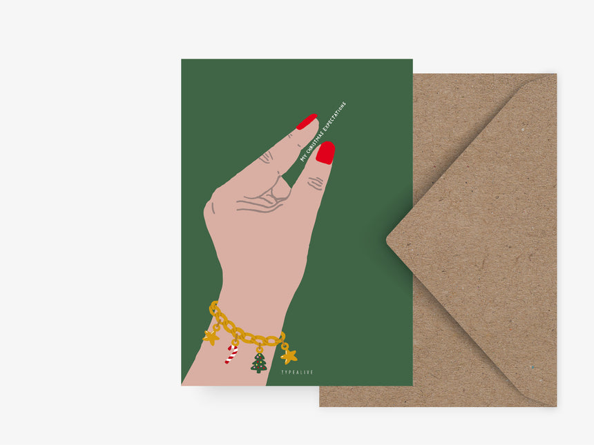 Postkarte / My Christmas Expectations