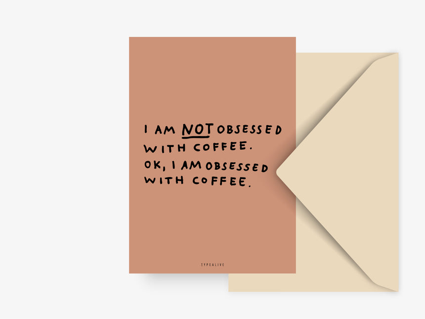 Postkarte / Not Obsessed