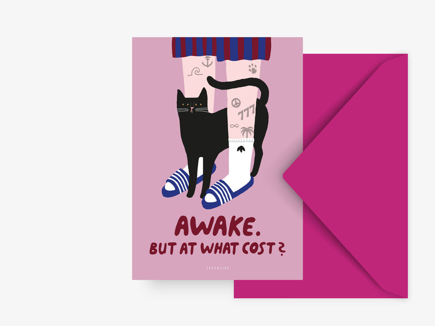 Postcard / Petit "Cats" Awake