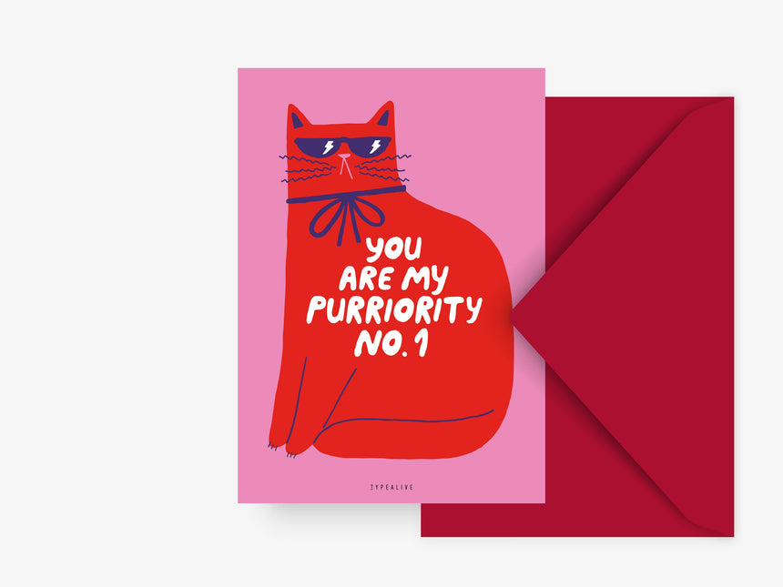 Postkarte / Purriority No. 1