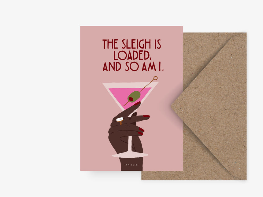 Postkarte / Sleigh Is Loaded