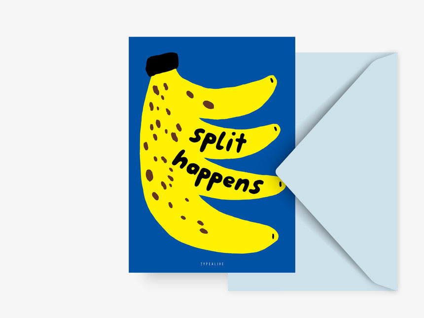 Postkarte / Split Happens