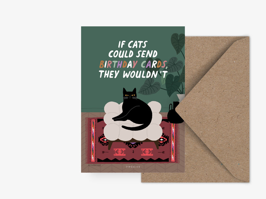 Postcard / Petisfaction "Cats" No Birthday Cards