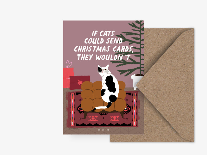 Postkarte / Petisfaction "Cats" No Christmas Cards