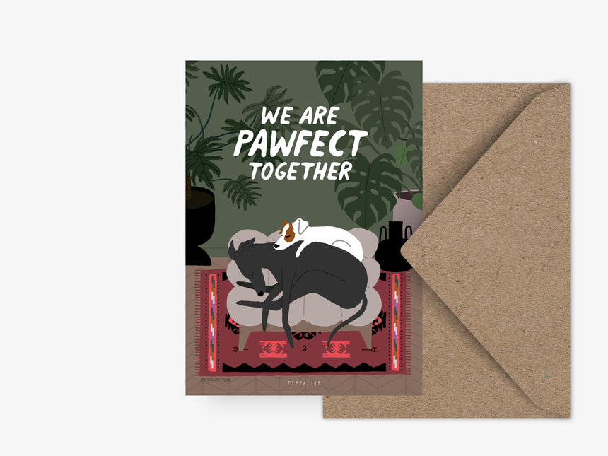Postkarte / Petisfaction "Dogs" Pawfect