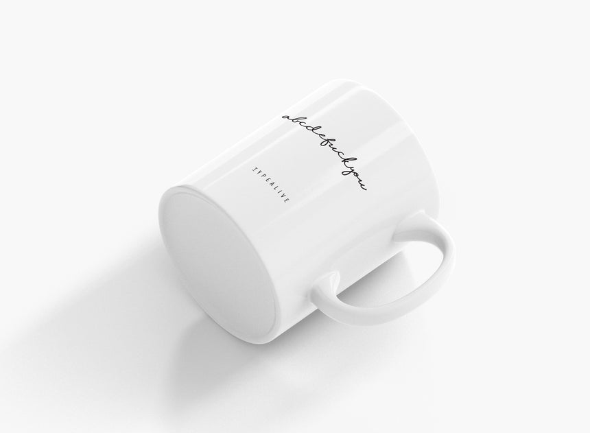 Ceramic mug / Abcdefuckyou