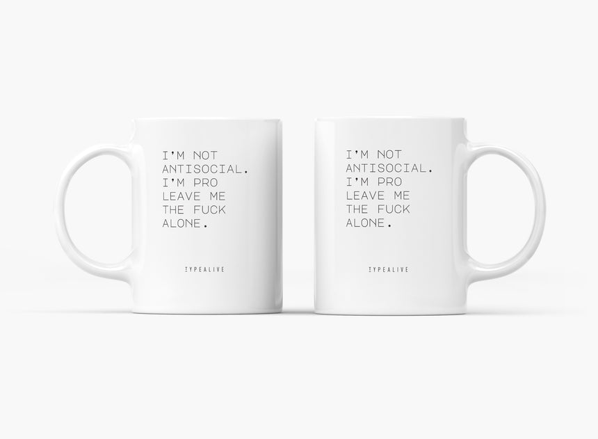 Ceramic mug / Antisocial