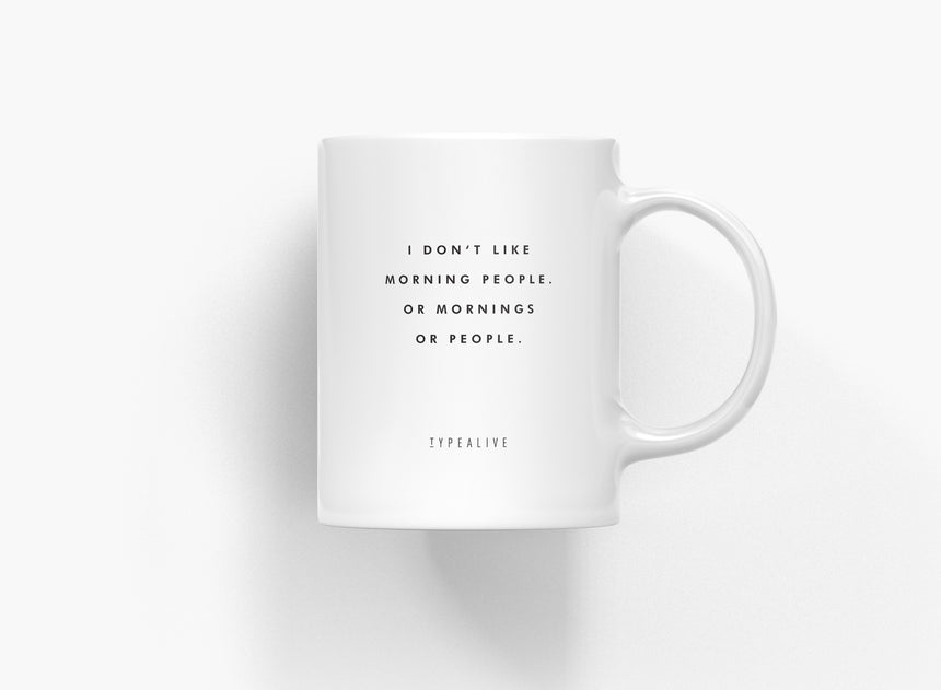 Ceramic mug / Morning People