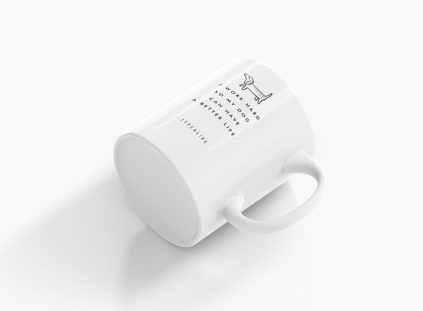 Ceramic mug / Work Hard
