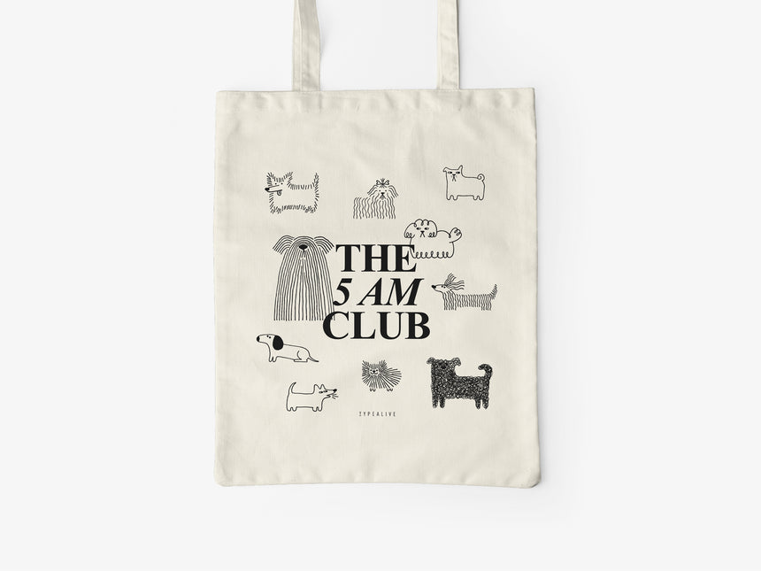 Baumwolltasche / 5 AM Club