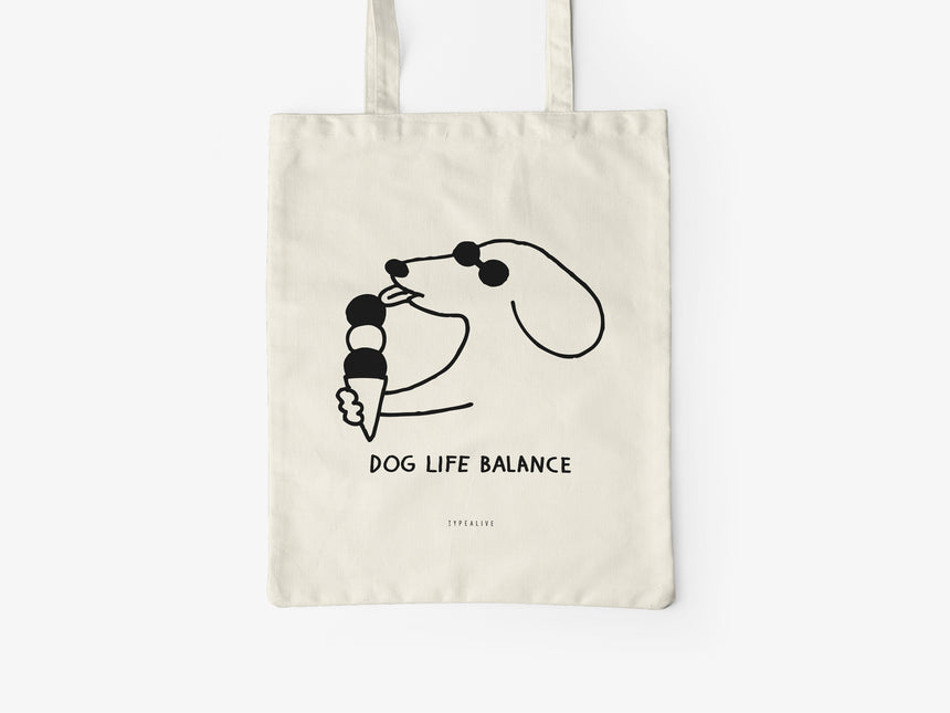 Baumwolltasche / Dog Life Balance
