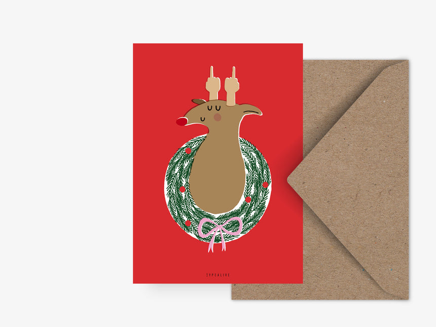 Postkarte / Merry Fuckmas