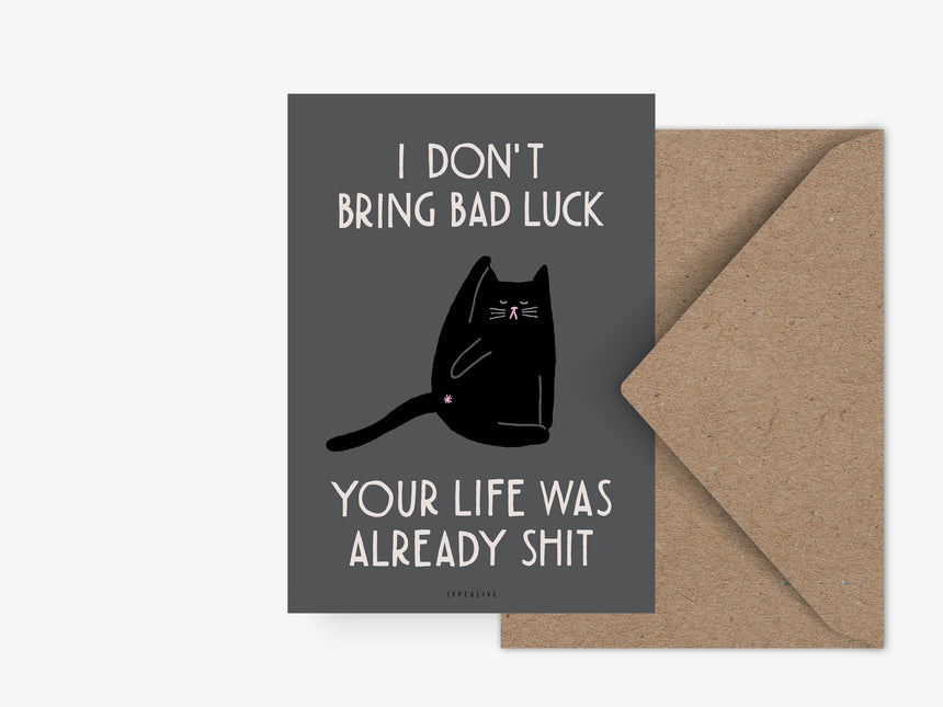 Postkarte / Bad Luck