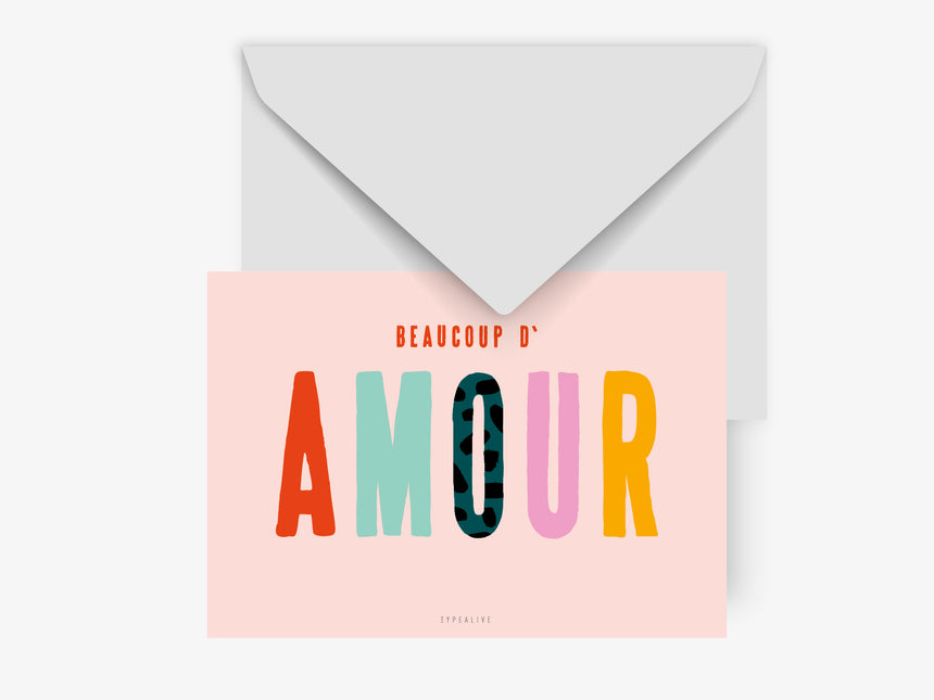 Postkarte / Beaucoup D' Amour