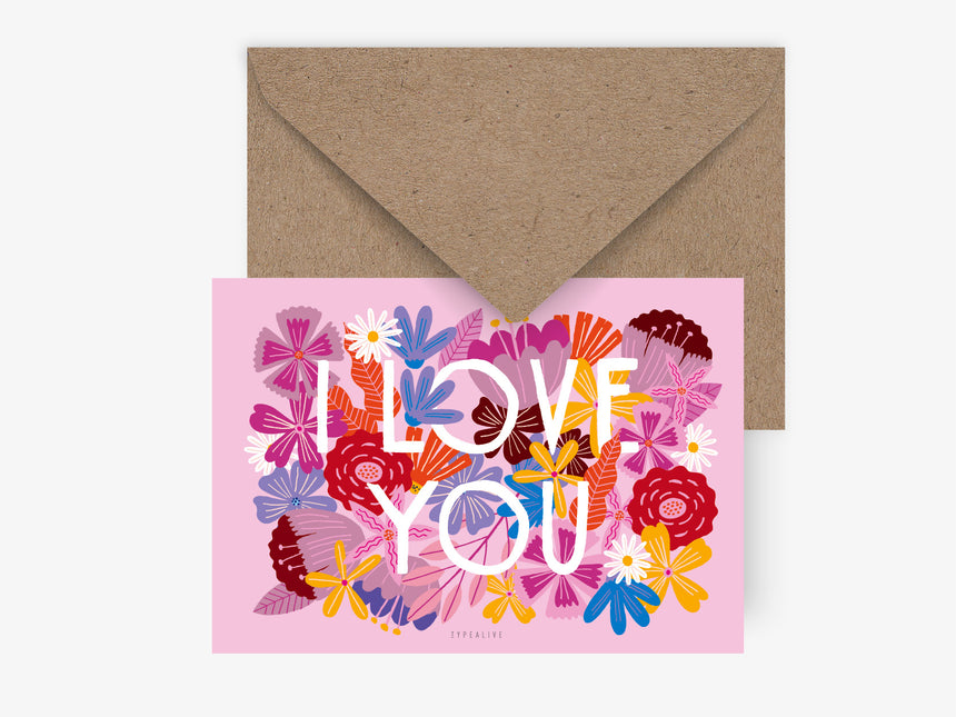 Postkarte / Bloomy Love
