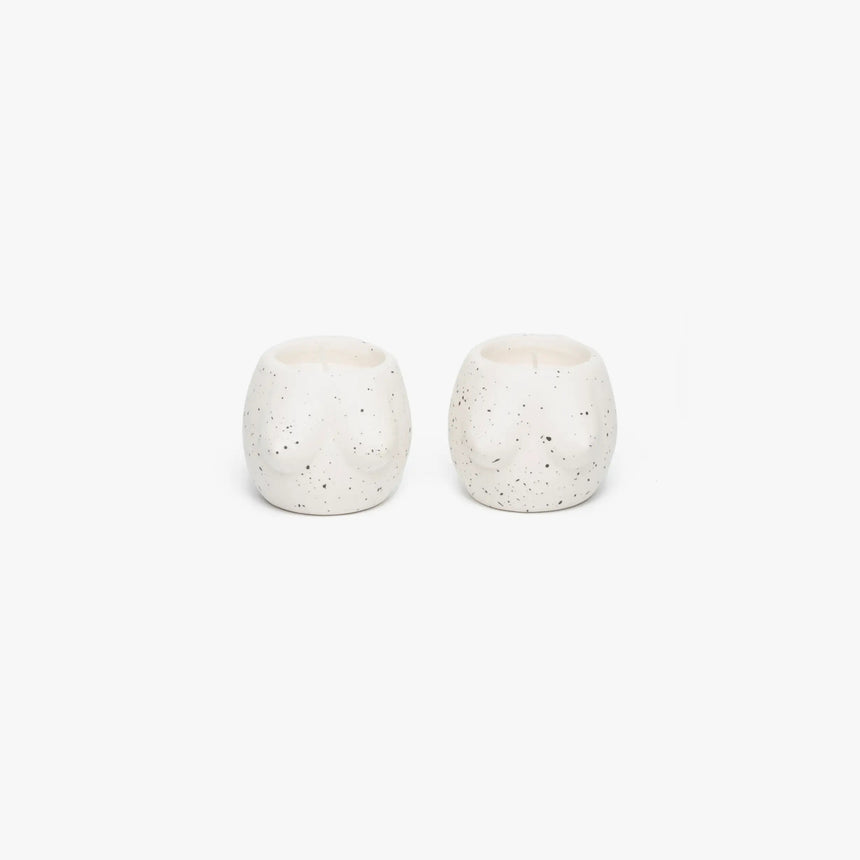 Helio Ferretti - Tits candle holder / set of 2 "White"