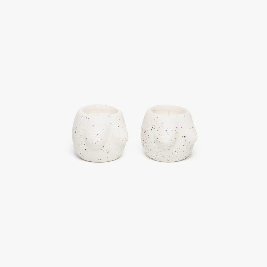 Helio Ferretti - Tits candle holder / set of 2 "White"