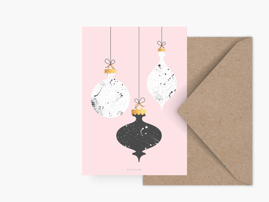 Postcard / Christmas Balls
