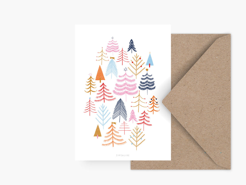 Postcard / Christmas Forest