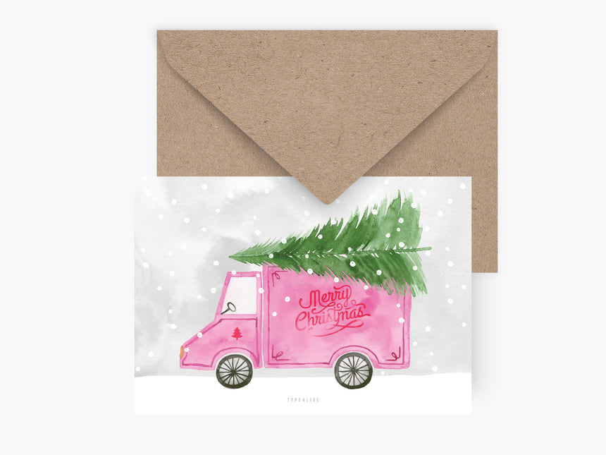 Postcard / Christmas Truck
