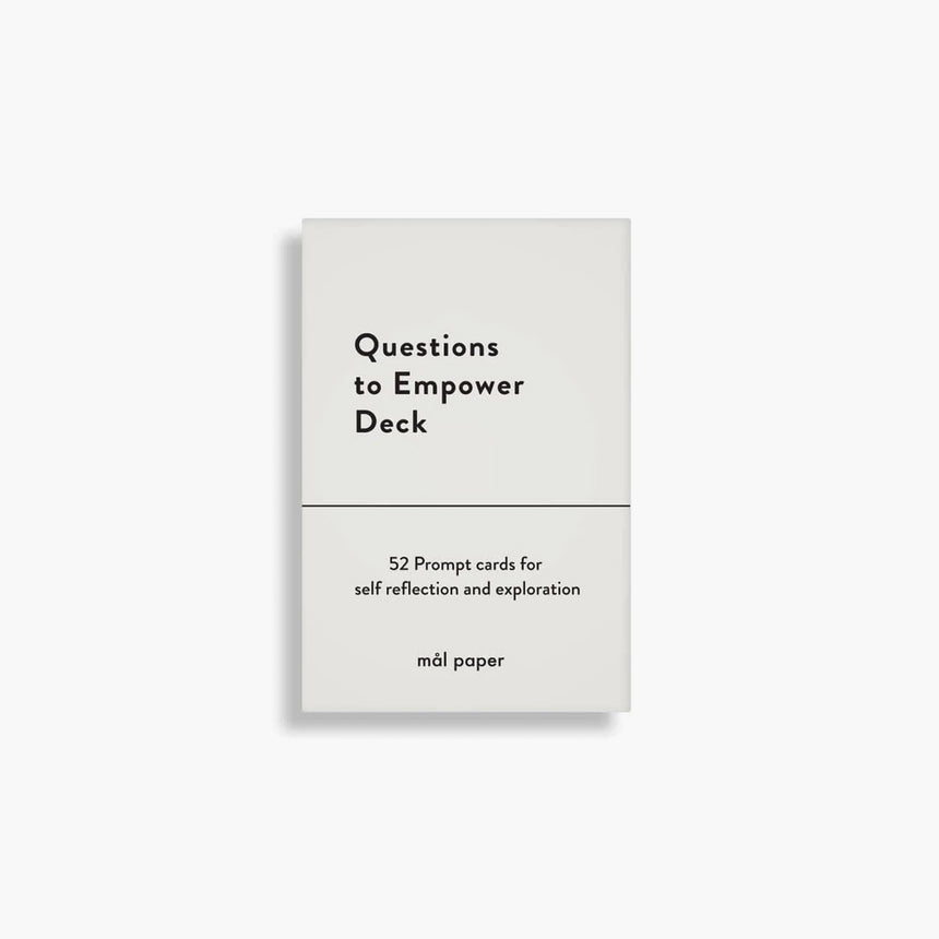mål paper - card deck "Questions To Empower"