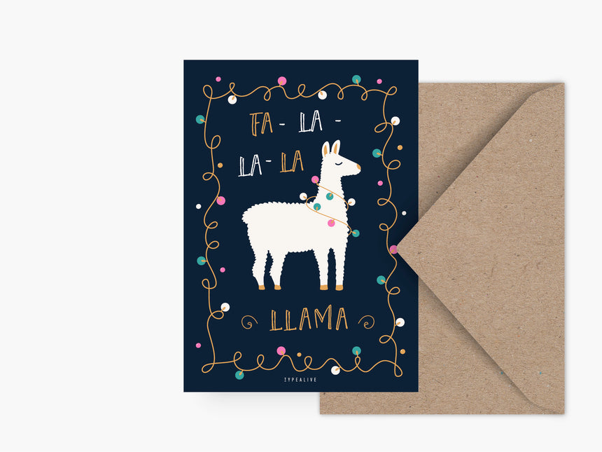 Postcard / Fa-La-Llama