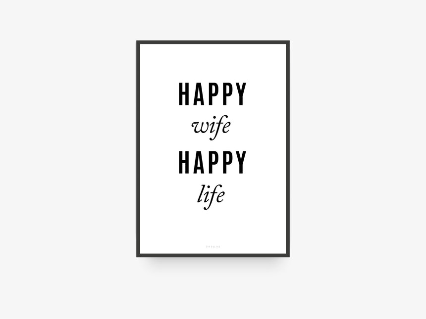 Print / Happy Wife