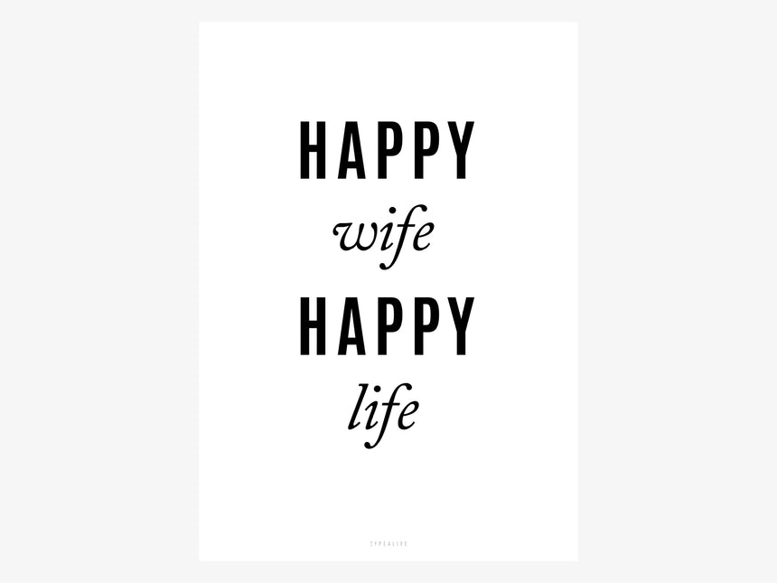 Print / Happy Wife