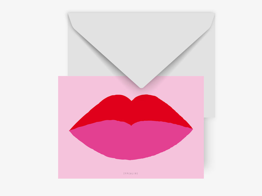 Postkarte / Lips