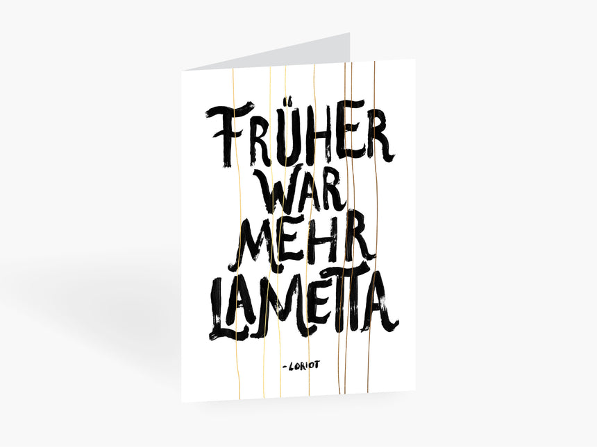 Grußkarte / Mehr Lametta