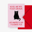 Postkarte / Valentine Cat No. 1