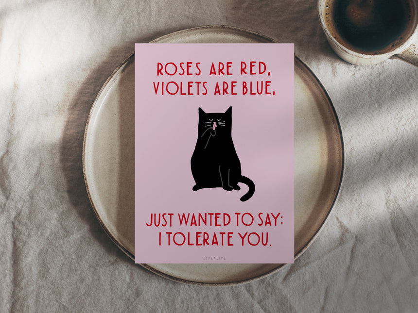Postcard / Valentine Cat No. 1