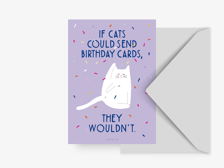Postkarte / Birthday Cat No. 1