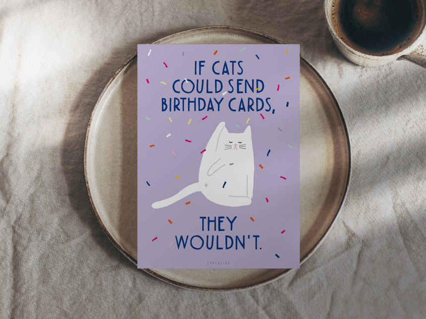 Postkarte / Birthday Cat No. 1