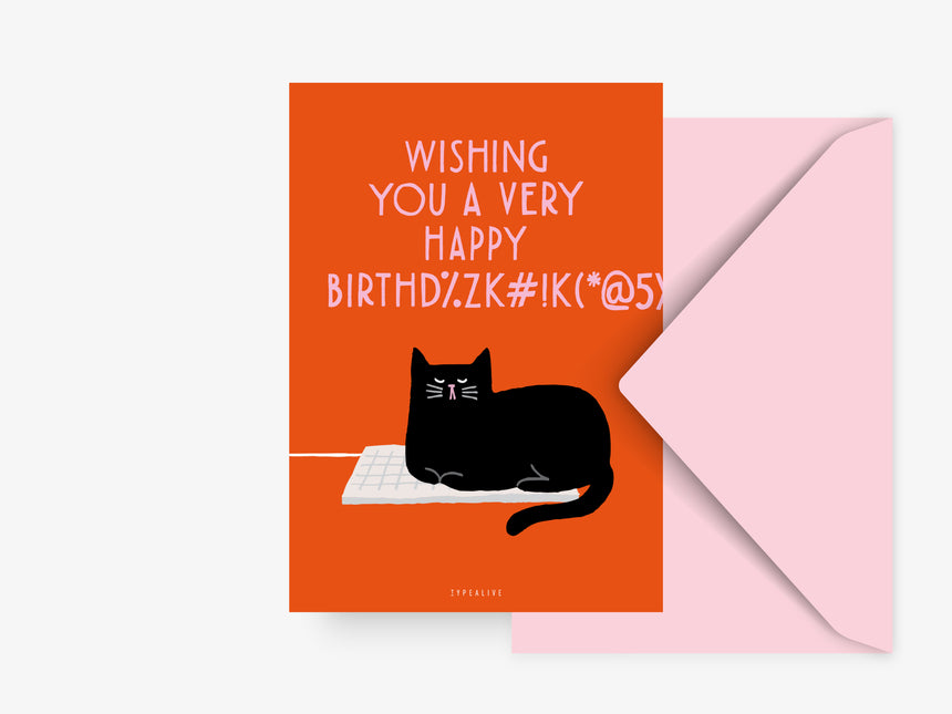 Postkarte / Birthday Cat No. 2